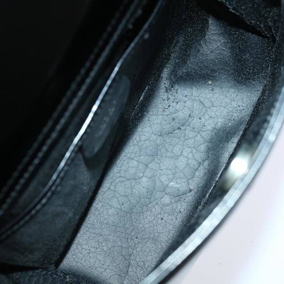 GUCCI Interlocking Hand Bag Patent leather Black 007 2023 0249 Auth ti1576 - Picture 10 of 16